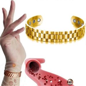 Unbranded (gold) Copperheal Sugardown Therapeutic Bracelet-sugar Control Wristband Lymph D Unbranded (gold) Copperheal Sugardown Therapeutic Bracelet-sugar Control Wristband Lymph D