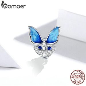 Maxpower Bamoer 925 Sterling Silver Sparkling Colorful Cubic Zirconia Blue Butterfly Char Maxpower Bamoer 925 Sterling Silver Sparkling Colorful Cubic Zirconia Blue Butterfly Char