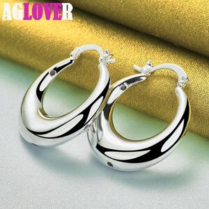 Maxpower 925 Sterling Silver Circle Smooth U Shape Big Hoop Earrings Jewelry Maxpower 925 Sterling Silver Circle Smooth U Shape Big Hoop Earrings Jewelry