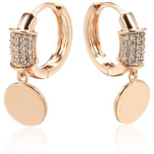 Maxpower Glossy Disc Drop Earrings For Women Kinel Luxury Zircon Bride Wedding Jewelry Maxpower Glossy Disc Drop Earrings For Women Kinel Luxury Zircon Bride Wedding Jewelry