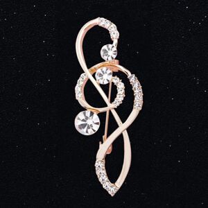 Maxpower Women's Rhinestone Music Note Scarf Brooch Treble Clef Pin Jewelry Maxpower Women's Rhinestone Music Note Scarf Brooch Treble Clef Pin Jewelry