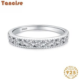 Maxpower (silver, 5) Tancise Classic 925 Sterling Silver Zircon Ring Ladies Jewelry Wedd Maxpower (silver, 5) Tancise Classic 925 Sterling Silver Zircon Ring Ladies Jewelry Wedd