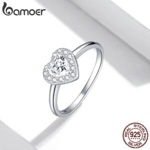 Maxpower (8) Bamoer 925 Sterling Silver Bright Love Ring Dazzling Shiny Heart Shape Cryst Maxpower (8) Bamoer 925 Sterling Silver Bright Love Ring Dazzling Shiny Heart Shape Cryst