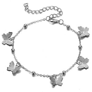 Maxpower (silver) Jewelry New Beach Foot Decoration Hollow Butterfly Pendant Handmade Ank Maxpower (silver) Jewelry New Beach Foot Decoration Hollow Butterfly Pendant Handmade Ank
