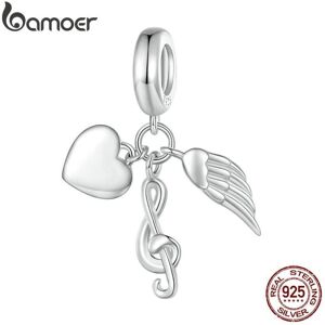 Maxpower (D) Bamoer 925 Sterling Silver Guitar Charm Bead Vintage Musical Note Pendant Pl Maxpower (D) Bamoer 925 Sterling Silver Guitar Charm Bead Vintage Musical Note Pendant Pl