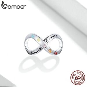 Maxpower (925 silver) Bamoer 925 Sterling Silver Claw Charm Family Forever Infinity Love Maxpower (925 silver) Bamoer 925 Sterling Silver Claw Charm Family Forever Infinity Love
