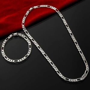 Maxpower (65cm and 20cm) Silver 4mm Side Chain Bracelet Necklace Fashion Jewelry Maxpower (65cm and 20cm) Silver 4mm Side Chain Bracelet Necklace Fashion Jewelry