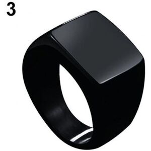 Maxpower (black, US 9) Fashion Men Stainless Steel Plain Square Wedding Finger Ring Band Maxpower (black, US 9) Fashion Men Stainless Steel Plain Square Wedding Finger Ring Band
