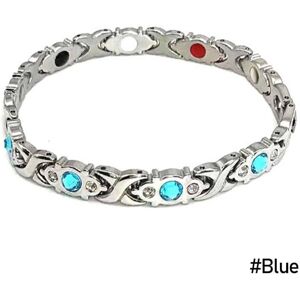 Maxpower (white,blue) Fashion Removable Energy Magnet Bracelet Magnetic Slimming Bracelet Maxpower (white,blue) Fashion Removable Energy Magnet Bracelet Magnetic Slimming Bracelet