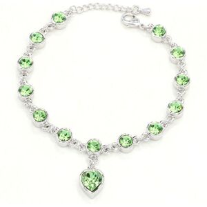 Maxpower (green) Cherish Love Crystal Bracelet Girls Accessories Fashion Jewelry Ladies B Maxpower (green) Cherish Love Crystal Bracelet Girls Accessories Fashion Jewelry Ladies B