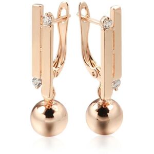 Maxpower (as the picture) Double Geometric Design Metal Ball Dangle Earrings For Women Sm Maxpower (as the picture) Double Geometric Design Metal Ball Dangle Earrings For Women Sm