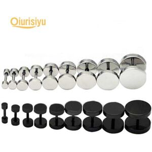 Maxpower (black, 5mm) 1 Pair Men's Barbell Punk Gothic Ear Studs Earrings Maxpower (black, 5mm) 1 Pair Men's Barbell Punk Gothic Ear Studs Earrings