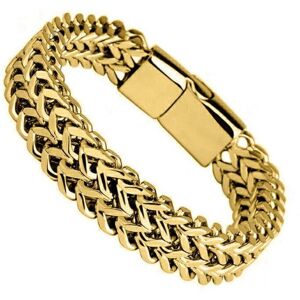 Maxpower (gold, 22cm) Double Chain Magnetic Bracelet Fashion Personality Men Punk Hip Hop Maxpower (gold, 22cm) Double Chain Magnetic Bracelet Fashion Personality Men Punk Hip Hop