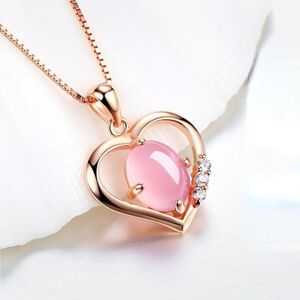 Maxpower (rose gold) Sace Gems Copper Alloy Women Necklace Pendant Zircon Fashion Christ Maxpower (rose gold) Sace Gems Copper Alloy Women Necklace Pendant Zircon Fashion Christ