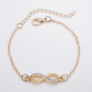 Maxpower (gold) Number Eight Shape Bracelet Women Crystal Stones Infinity Bracelets Coupl Maxpower (gold) Number Eight Shape Bracelet Women Crystal Stones Infinity Bracelets Coupl
