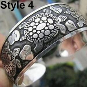 Maxpower (Style 4) Women Vintage Ethnic Style Open Jewelry Tibetan Bangle Wide Cuff Brace Maxpower (Style 4) Women Vintage Ethnic Style Open Jewelry Tibetan Bangle Wide Cuff Brace