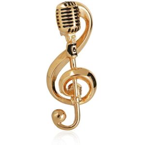 Maxpower (gold) Blucome Alloy New Microphone Music Note Brooches Enamel Pin For Women Sin Maxpower (gold) Blucome Alloy New Microphone Music Note Brooches Enamel Pin For Women Sin