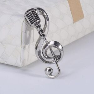 Maxpower (silver) Blucome Alloy New Microphone Music Note Brooches Enamel Pin For Women S Maxpower (silver) Blucome Alloy New Microphone Music Note Brooches Enamel Pin For Women S