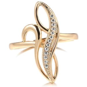 Maxpower (11) Elegant Gold Color Twist Zircon Rings Women Vintage Fashion Wedding Jewelry Maxpower (11) Elegant Gold Color Twist Zircon Rings Women Vintage Fashion Wedding Jewelry