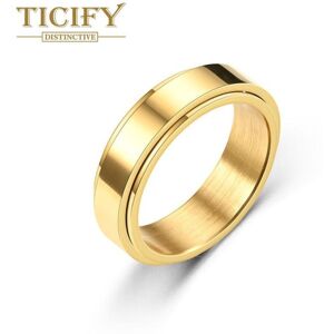 Maxpower (gold, 11) Rotating Dynamic Titanium Steel Ring Ring Women's Minimalist Rin Maxpower (gold, 11) Rotating Dynamic Titanium Steel Ring Ring Women's Minimalist Rin