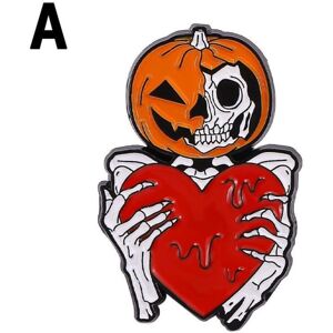Maxpower (Black) 1Pc Halloween Alloy Brooch Skull Spider Pumpkin Lapel Pins Badge Jewelry Maxpower (Black) 1Pc Halloween Alloy Brooch Skull Spider Pumpkin Lapel Pins Badge Jewelry