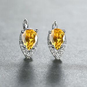 Maxpower (silver,yellow) 2022 New Geometric Teardrop Cut Green Stone Earrings Temperament Maxpower (silver,yellow) 2022 New Geometric Teardrop Cut Green Stone Earrings Temperament