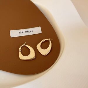 Maxpower (gold) Anenjery Lrregular Hoop Earrings Women's Niche Geometric Earrings Maxpower (gold) Anenjery Lrregular Hoop Earrings Women's Niche Geometric Earrings