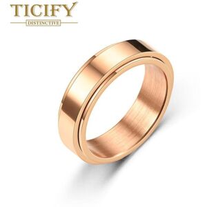 Maxpower (rose gold, 6) Rotating Dynamic Titanium Steel Ring Ring Women's Minimalist Maxpower (rose gold, 6) Rotating Dynamic Titanium Steel Ring Ring Women's Minimalist