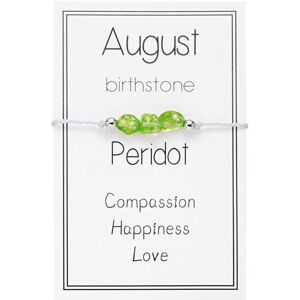 Maxpower (as the picture, August) "new Birthday Crystal Stone Braided Bracelet - Wom Maxpower (as the picture, August) "new Birthday Crystal Stone Braided Bracelet - Wom