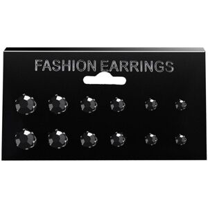 Maxpower (black, 6pcs) Classic Rose Shape Cubic Zirconia Stud Earrings Women Jewelry Set Maxpower (black, 6pcs) Classic Rose Shape Cubic Zirconia Stud Earrings Women Jewelry Set