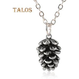 Maxpower (antique silver) Vintage Women Cute Pine Cone Shape Pendant Thin Chain Necklace Maxpower (antique silver) Vintage Women Cute Pine Cone Shape Pendant Thin Chain Necklace
