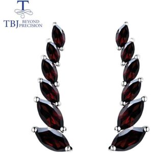 Maxpower (red) Natural Gemstone Garnet Earrings Simple Design 925 Sterling Silver Fine Je Maxpower (red) Natural Gemstone Garnet Earrings Simple Design 925 Sterling Silver Fine Je