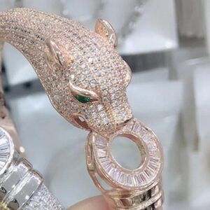 Maxpower (rose gold ring 7) Zlxgirl Jewelry Jet Cubic Zircon Leopard Animal Bridal Bangle Maxpower (rose gold ring 7) Zlxgirl Jewelry Jet Cubic Zircon Leopard Animal Bridal Bangle