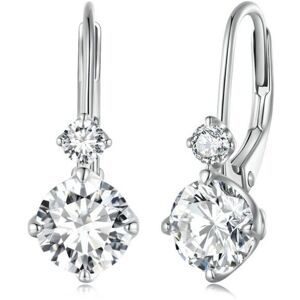 Maxpower (925 silver) Bamoer 925 Sterling Silver Moissanite Stud Earrings Drop Earrings F Maxpower (925 silver) Bamoer 925 Sterling Silver Moissanite Stud Earrings Drop Earrings F