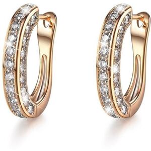 Maxpower (gold) Luxury Crystal Stud Earrings For Women U Shaped Rhinestone Ear Buckle Ear Maxpower (gold) Luxury Crystal Stud Earrings For Women U Shaped Rhinestone Ear Buckle Ear