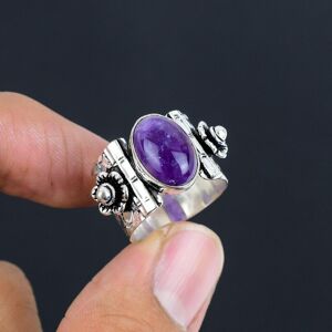 Maxpower (5.5) Natural Amethyst Gemstone Silver Ring 925 Sterling Sliver Antique Silv Maxpower (5.5) Natural Amethyst Gemstone Silver Ring 925 Sterling Sliver Antique Silv
