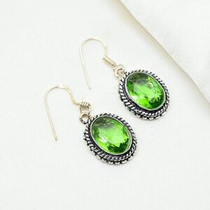 Maxpower (green, 1.41 Inches) Tsavorite Earrings Gemstone Jewelry, 925 Solid Sterling Sil Maxpower (green, 1.41 Inches) Tsavorite Earrings Gemstone Jewelry, 925 Solid Sterling Sil
