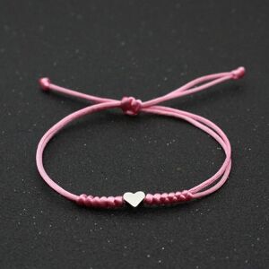 Maxpower (pink) Love Heart Charm Bracelet Women Men Lovers' Wish Good Lucky Red Stri Maxpower (pink) Love Heart Charm Bracelet Women Men Lovers' Wish Good Lucky Red Stri