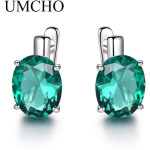 Maxpower (emerald) Umcho Oval Nano Sky Blue Topaz Gemstone Clip Earring Maxpower (emerald) Umcho Oval Nano Sky Blue Topaz Gemstone Clip Earring