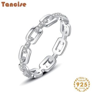 Maxpower (silver, 5) Tancise Classic 925 Sterling Silver Zircon Ring Ladies Jewelry Wedd Maxpower (silver, 5) Tancise Classic 925 Sterling Silver Zircon Ring Ladies Jewelry Wedd