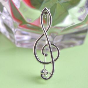 Maxpower (white) Blucome Music Note Brooches Corsage Gold Color Plated Special Design Uni Maxpower (white) Blucome Music Note Brooches Corsage Gold Color Plated Special Design Uni