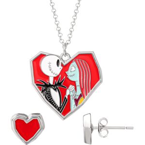 Disney The Nightmare Before Christmas Womens Earrings and Necklace Set Disney The Nightmare Before Christmas Womens Earrings and Necklace Set