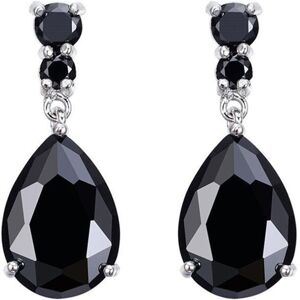 Unbranded (black) Women's Clear Drop Natural Stud Drop Dangle Earrings Wedding Earrings Je Unbranded (black) Women's Clear Drop Natural Stud Drop Dangle Earrings Wedding Earrings Je