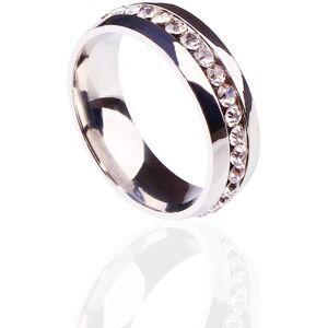 Unbranded (silver, 11) Women Weight Loss CZ Crystal Ring Stainless Steel Slimming Healthy Unbranded (silver, 11) Women Weight Loss CZ Crystal Ring Stainless Steel Slimming Healthy