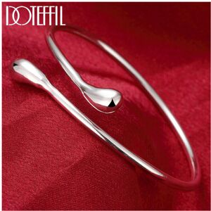 Unbranded 925 Sterling Silver Water Drop Bracelet Filled Bangle Jewelry Women Love Gift Unbranded 925 Sterling Silver Water Drop Bracelet Filled Bangle Jewelry Women Love Gift