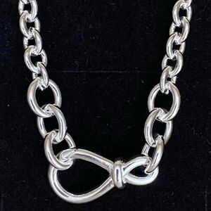 Unbranded 925 Sterling Silver Chunky Infinity Knot Chain Necklace Fit Bead Charm Bracelet Unbranded 925 Sterling Silver Chunky Infinity Knot Chain Necklace Fit Bead Charm Bracelet