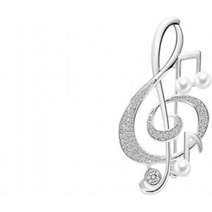 Unbranded Music Note Crystal Brooches Pins Cubic Zirconia Pearl Brooch Jewelry Broche Grad Unbranded Music Note Crystal Brooches Pins Cubic Zirconia Pearl Brooch Jewelry Broche Grad