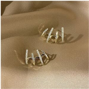 Unbranded Earing Claw Ear Hook Clip Earrings for Women Four-Prong Setting Ear Earrings Jew Unbranded Earing Claw Ear Hook Clip Earrings for Women Four-Prong Setting Ear Earrings Jew