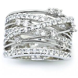 Unbranded 925 Sterling Silver Ring Inlaid With AAAAA Zircon Interwoven Ring For Woman Char Unbranded 925 Sterling Silver Ring Inlaid With AAAAA Zircon Interwoven Ring For Woman Char