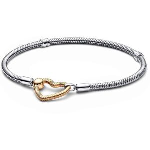 Unbranded 925 Sterling Silver Moments Rose Heart Closure Snake Chain Bracelet Bangle Fit B Unbranded 925 Sterling Silver Moments Rose Heart Closure Snake Chain Bracelet Bangle Fit B